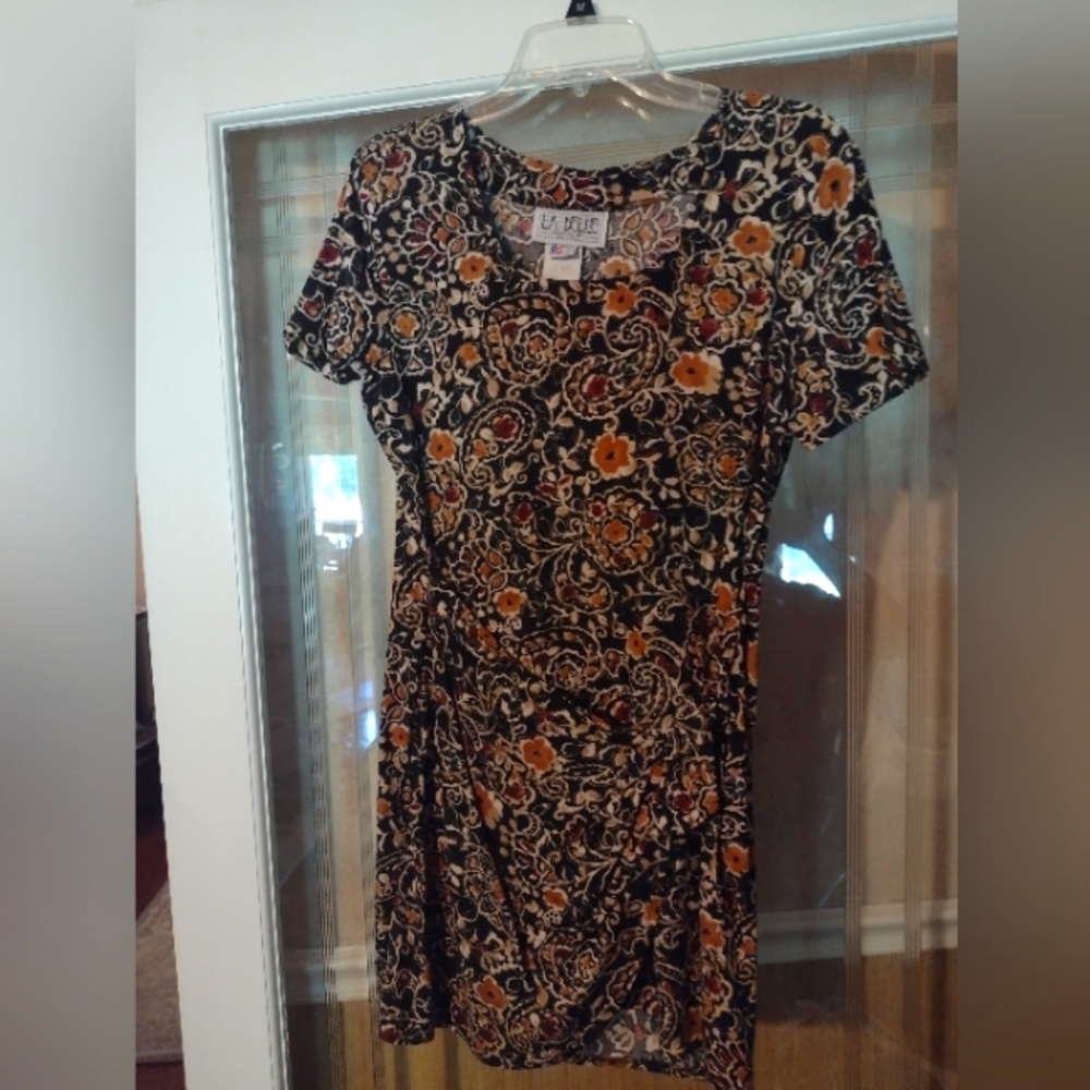 La Belle, Paisley Body Con Dress, 100% Rayon, S.